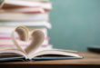 heart shape in book pages