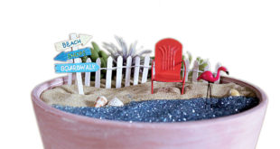 DIY beach fairy garden