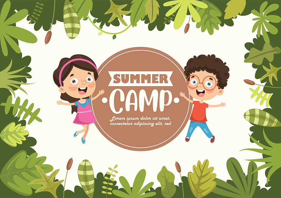 Summer camp graphic
