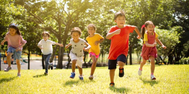 Kids running exercise