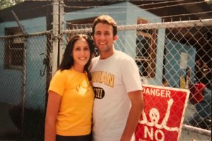 Kim and Mark at Camp Airy in 1999