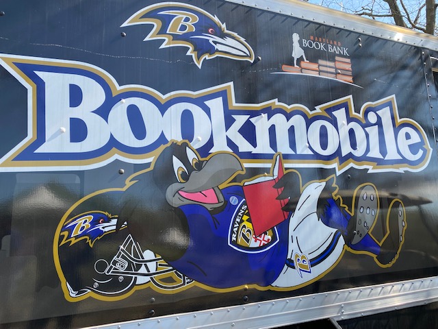 Ravens Bookmobile at Bunny Bonanzoo