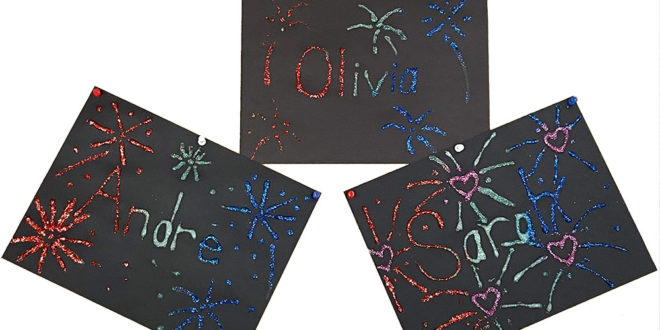 4th of July fireworks craft