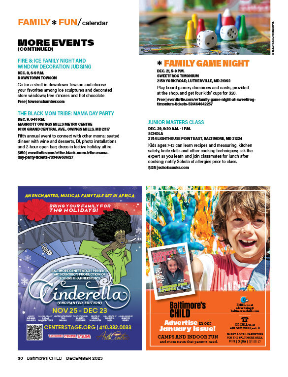 Calendar: Family Events in December - Baltimore's Child