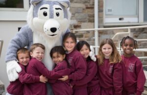 SJSF Students with Wolfie 300x194