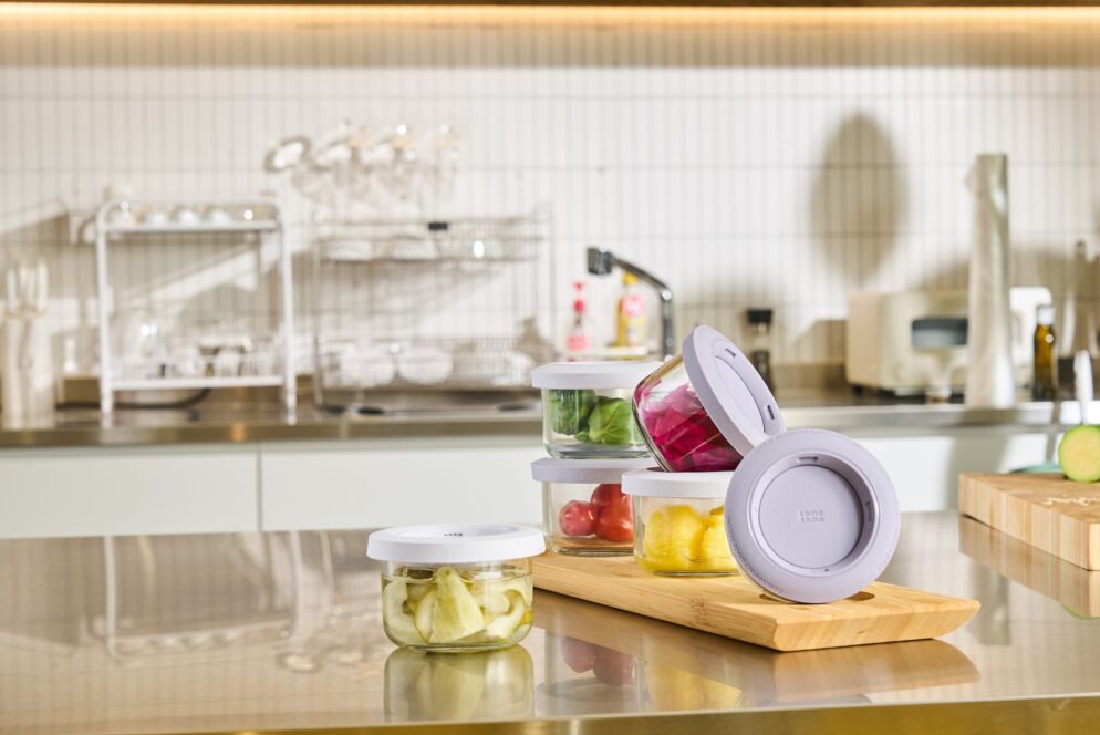 Food container on a counter