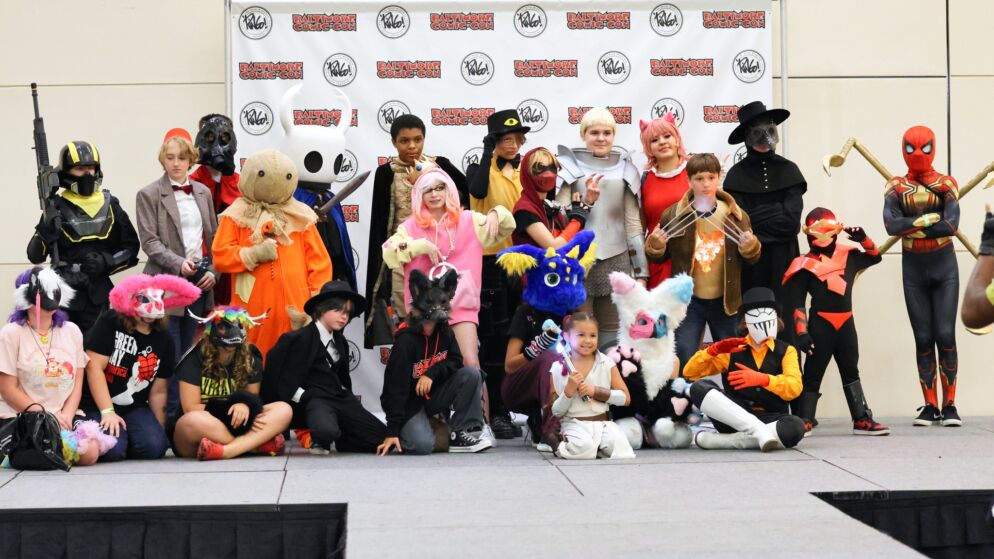 Kids wearing costumes