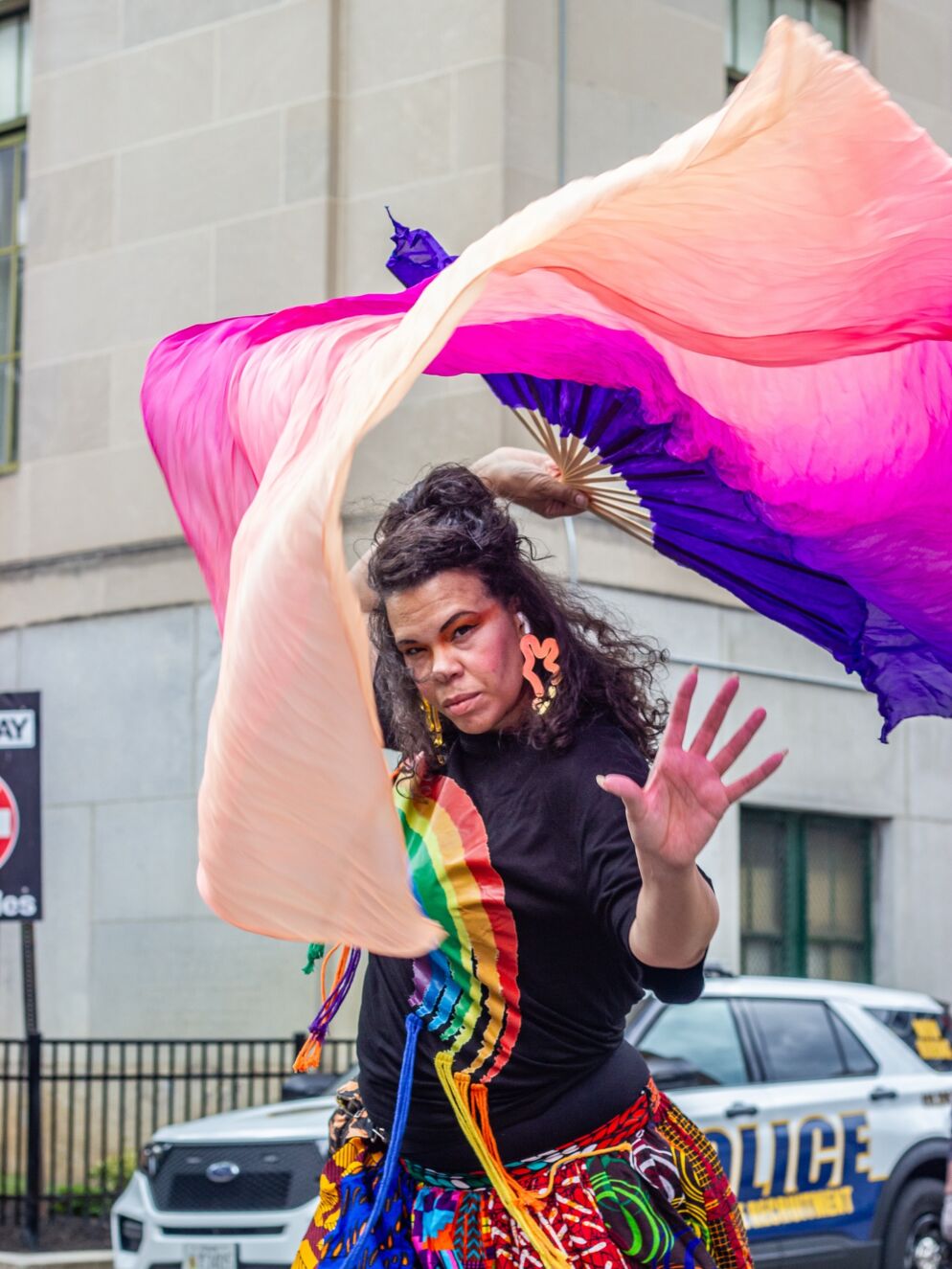 A performer at Artscape