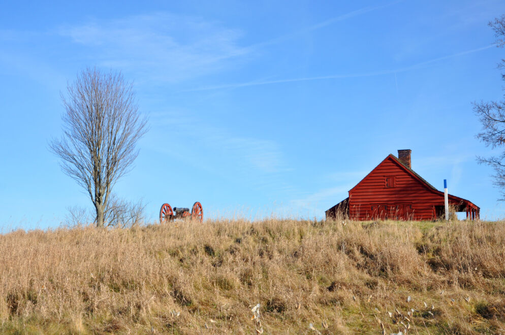 John Neilson Farmhouse in Saratoga National Historical Park, the site of the Battles of Saratoga in the American Revolutionary War