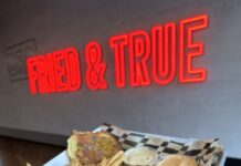 Fried chicken with French fries