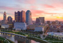 The Columbus, Ohio skyline