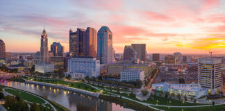 The Columbus, Ohio skyline