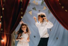Kids acting on a stage