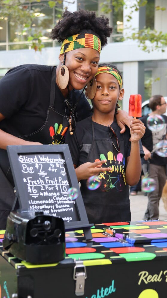 People at the Bmore Vegan Block Party
