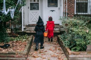Children trick-or-treating