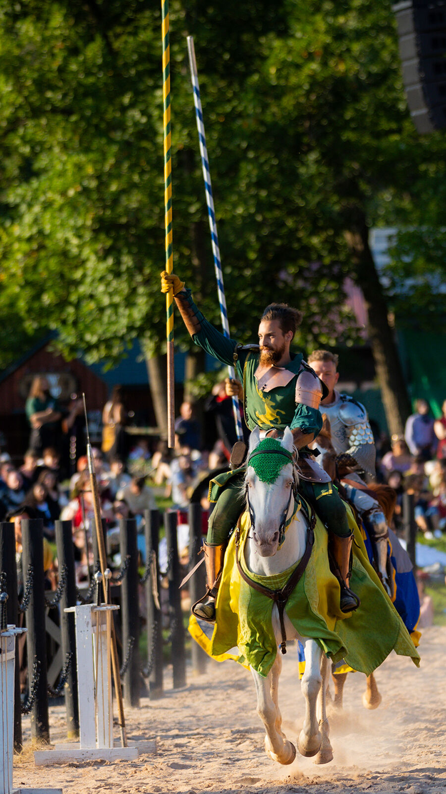 Knight jousting