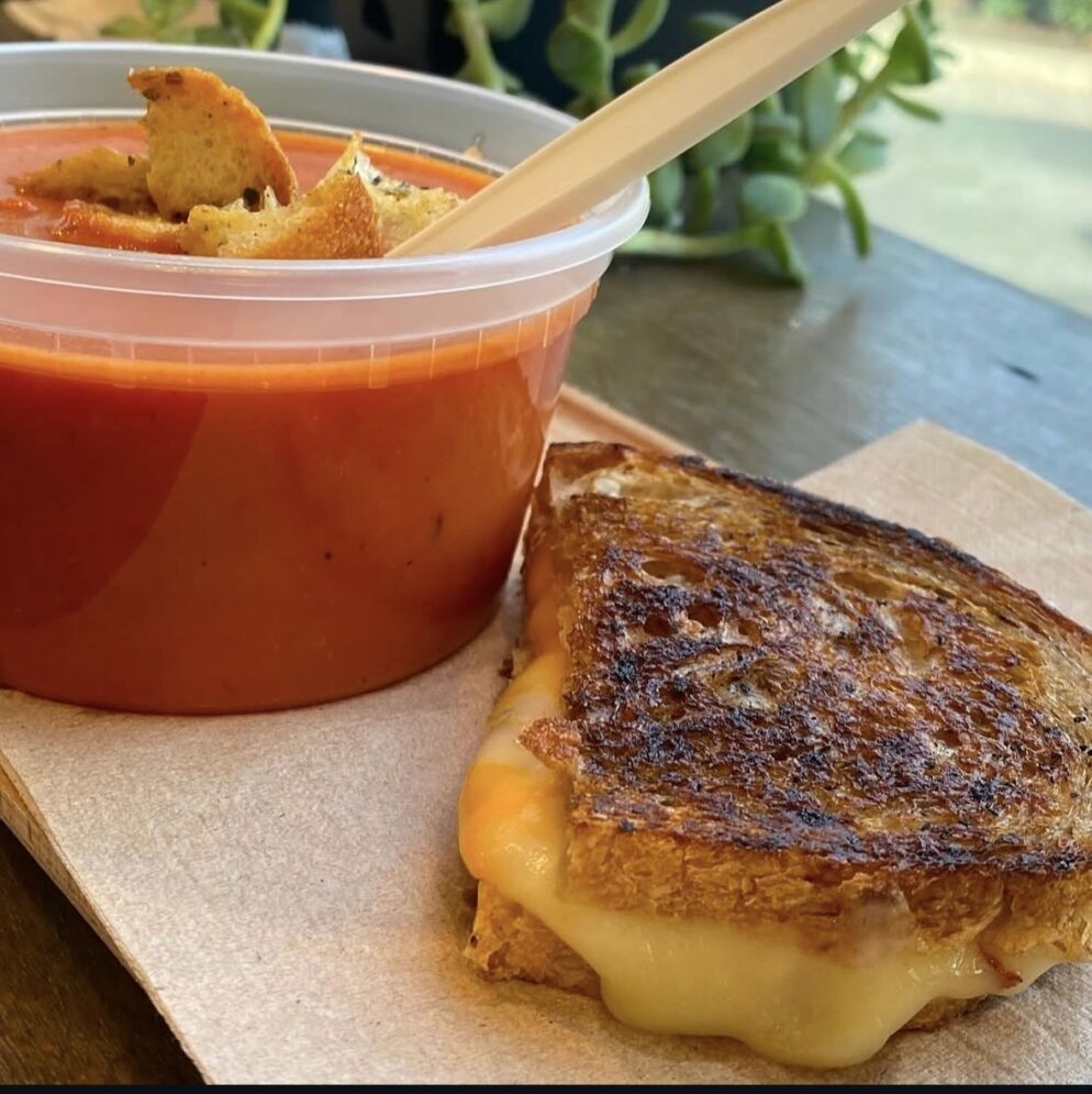 Grilled cheese and tomato soup from Coffee Coffee 