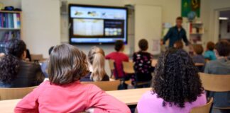 Children in a classroom