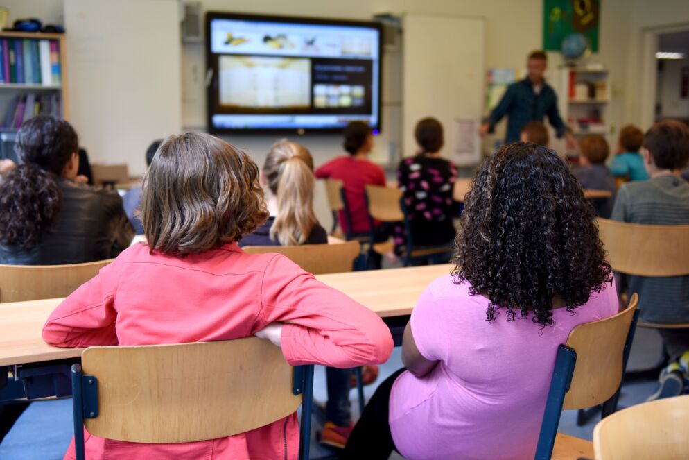 Children in a classroom