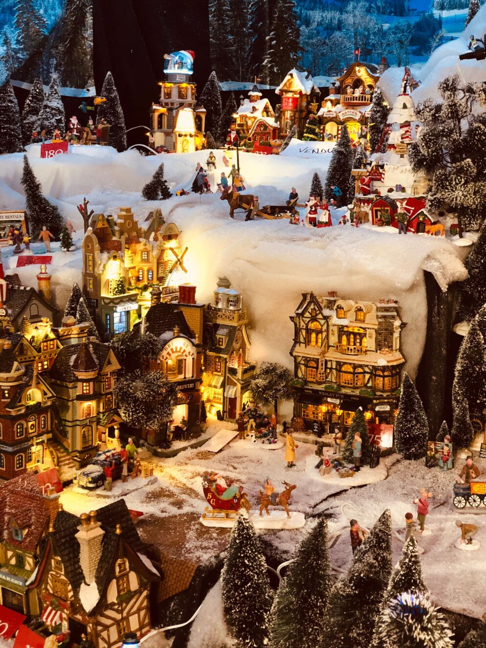 Christmas village display